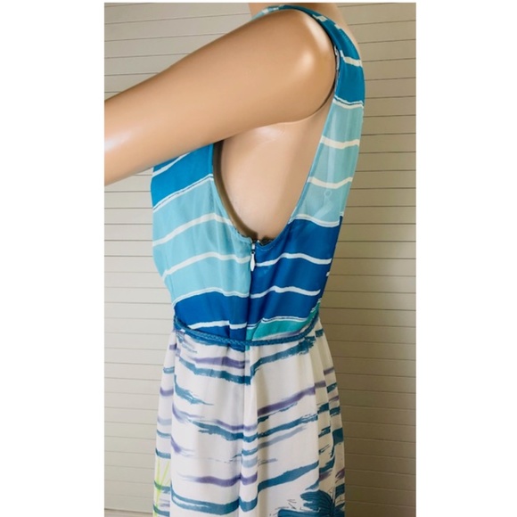 NWT Anthropologie by We Love Vera Draper Neck Midi Dress w Underdress Slip 10 - Picture 9 of 12